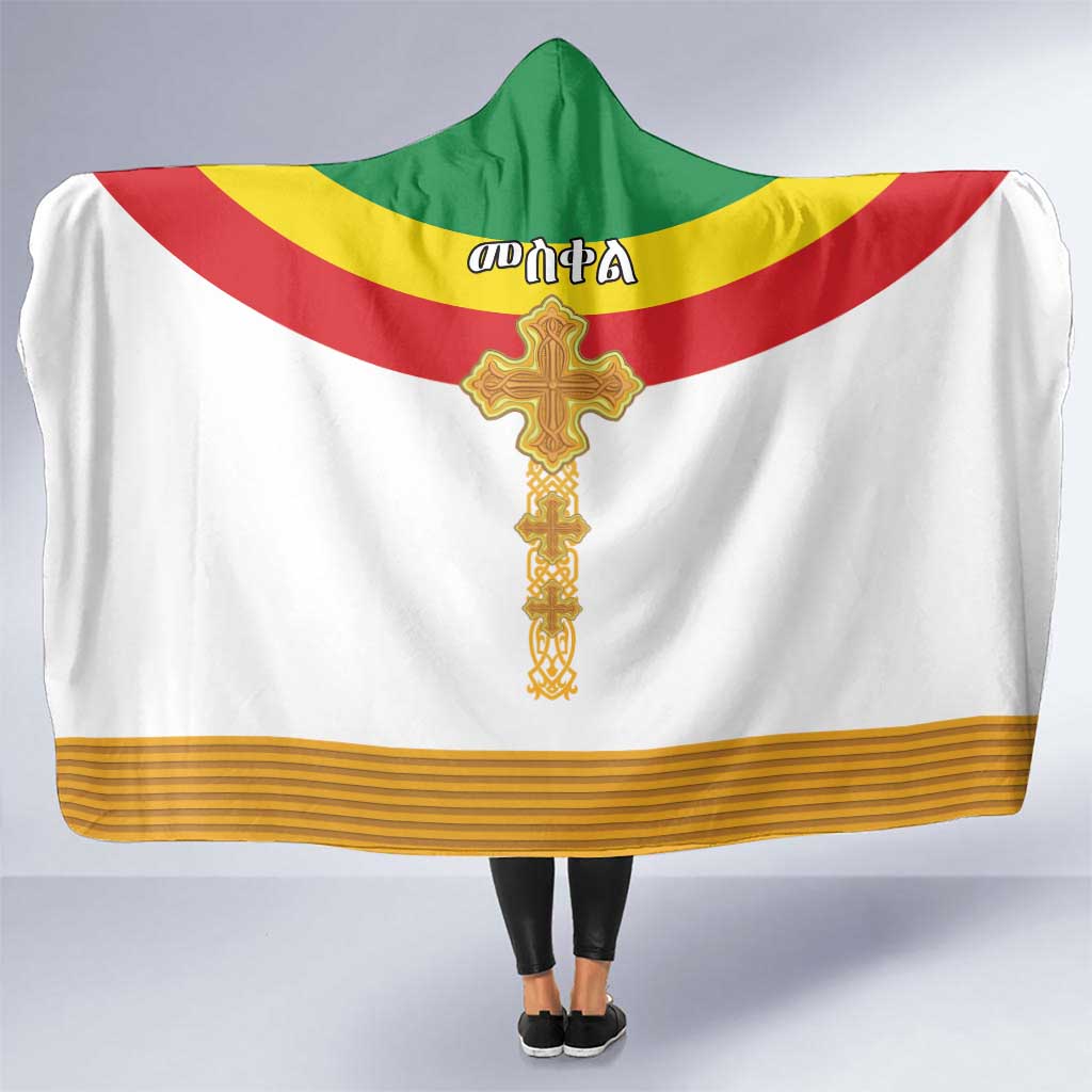 Ethiopia Meskel Hooded Blanket Ethiopian Cross - Wonder Print Shop