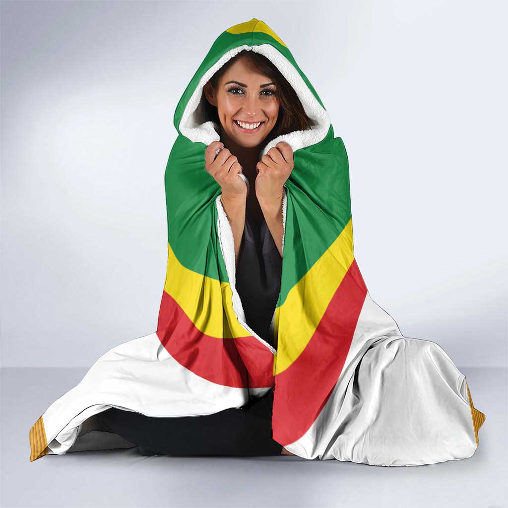Ethiopia Meskel Hooded Blanket Ethiopian Cross - Wonder Print Shop