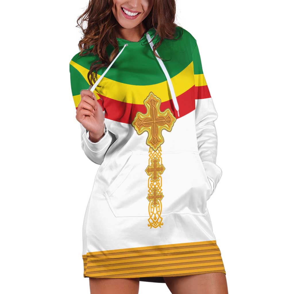 Ethiopia Meskel Hoodie Dress Ethiopian Cross - Wonder Print Shop