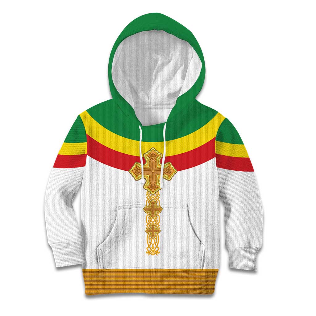 Ethiopia Meskel Kid Hoodie Ethiopian Cross - Wonder Print Shop