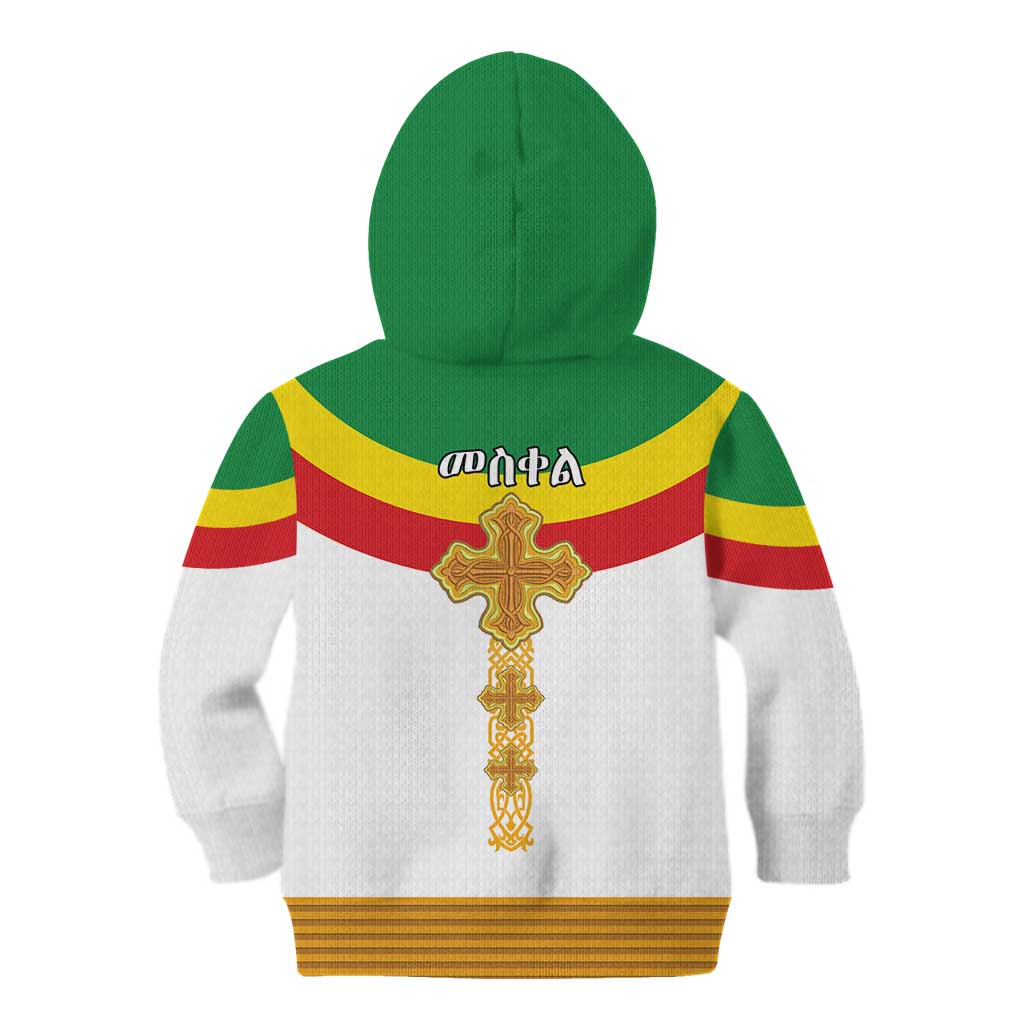 Ethiopia Meskel Kid Hoodie Ethiopian Cross - Wonder Print Shop