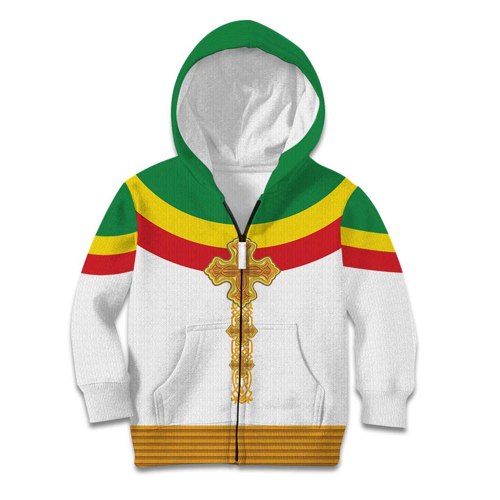Ethiopia Meskel Kid Hoodie Ethiopian Cross - Wonder Print Shop