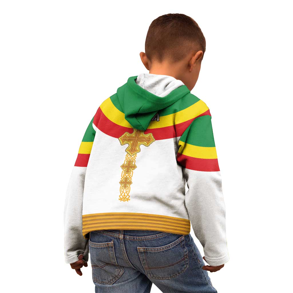 Ethiopia Meskel Kid Hoodie Ethiopian Cross - Wonder Print Shop