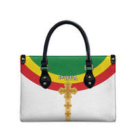 Ethiopia Meskel Leather Bag Ethiopian Cross - Wonder Print Shop