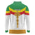 Ethiopia Meskel Long Sleeve Polo Shirt Ethiopian Cross - Wonder Print Shop