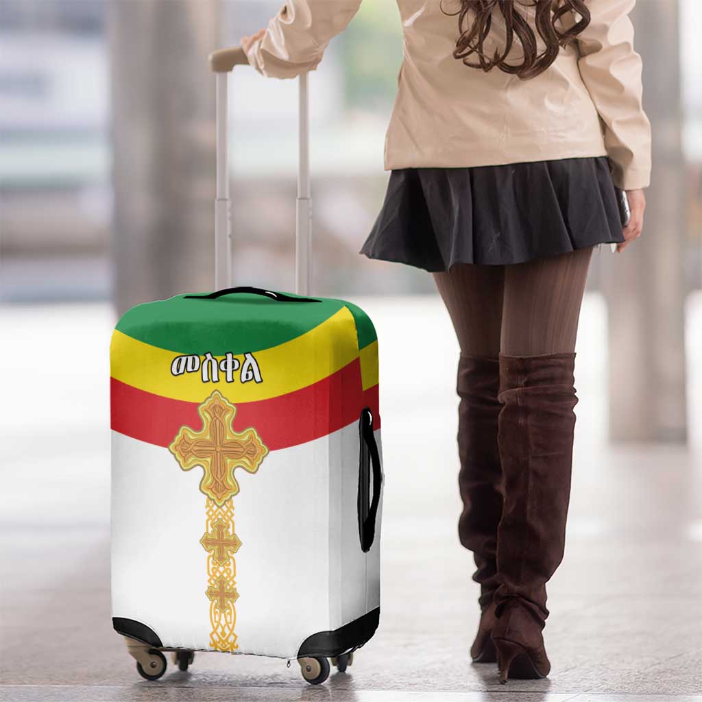 Ethiopia Meskel Luggage Cover Ethiopian Cross - Wonder Print Shop