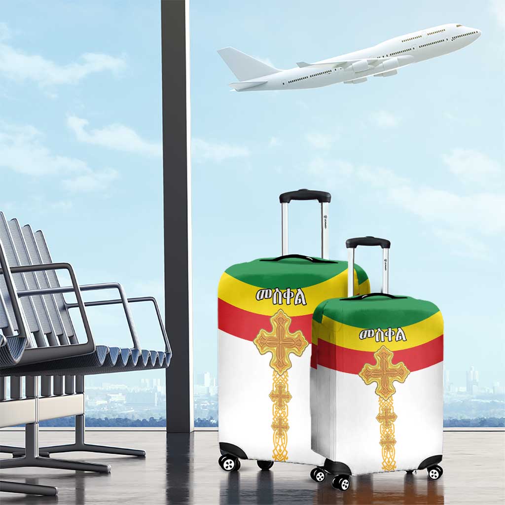 Ethiopia Meskel Luggage Cover Ethiopian Cross - Wonder Print Shop