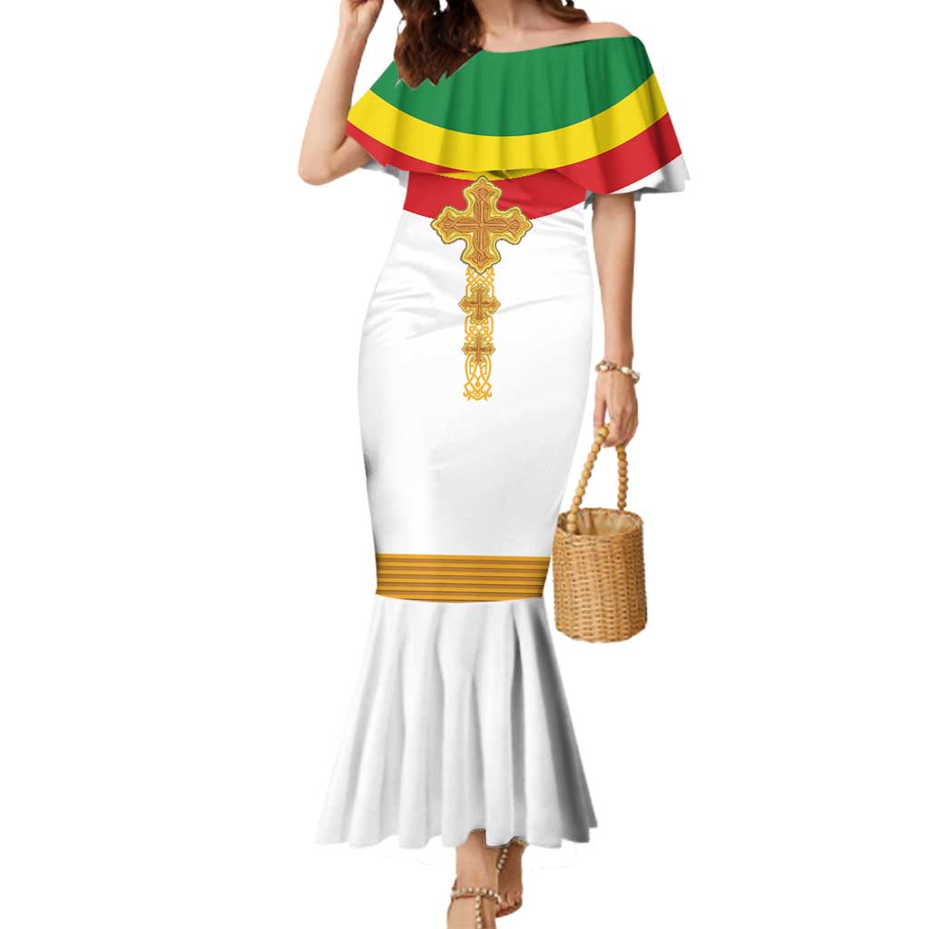 Ethiopia Meskel Mermaid Dress Ethiopian Cross - Wonder Print Shop