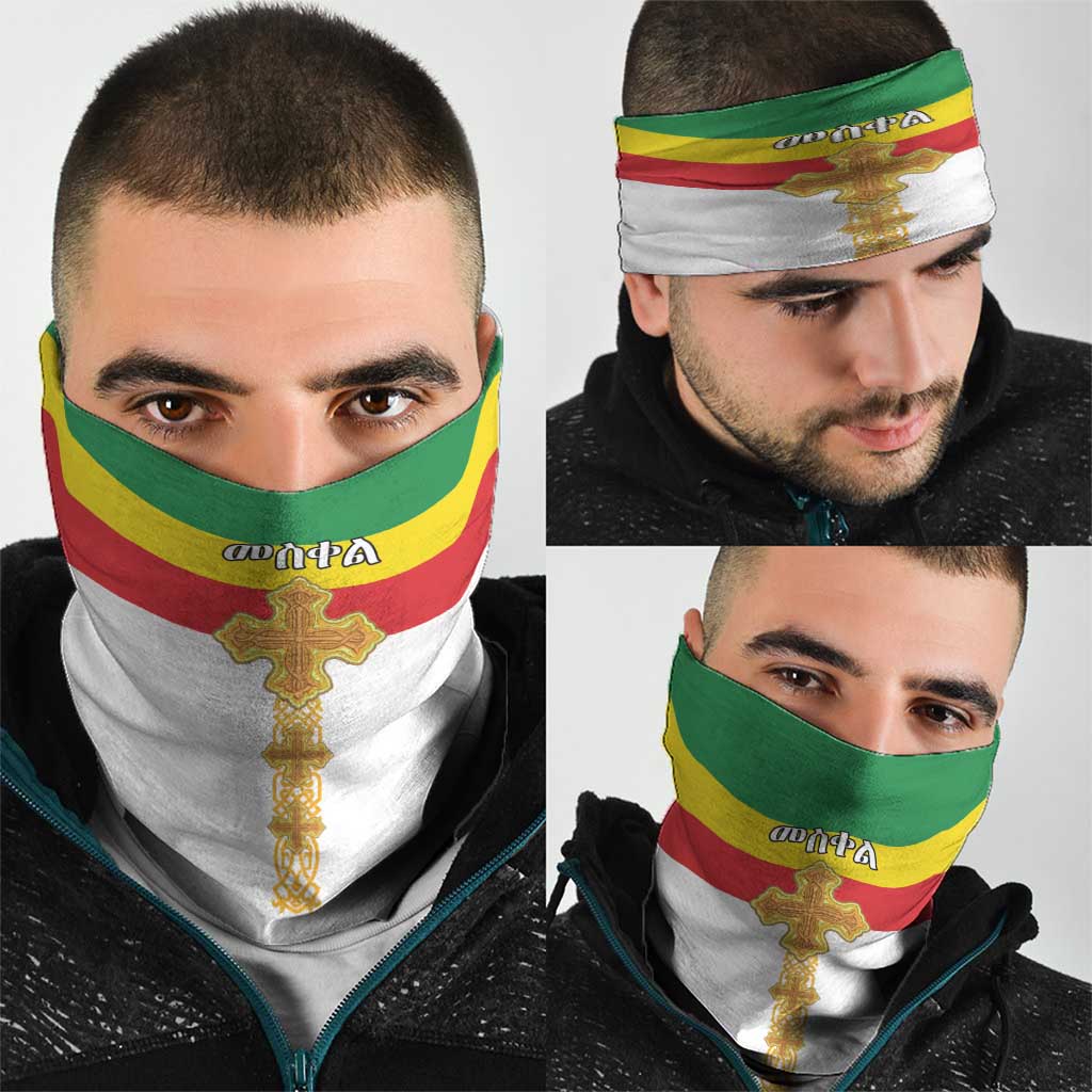 Ethiopia Meskel Neck Gaiter Ethiopian Cross - Wonder Print Shop