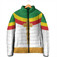Ethiopia Meskel Padded Jacket Ethiopian Cross - Wonder Print Shop