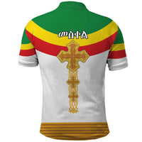 Ethiopia Meskel Polo Shirt Ethiopian Cross - Wonder Print Shop