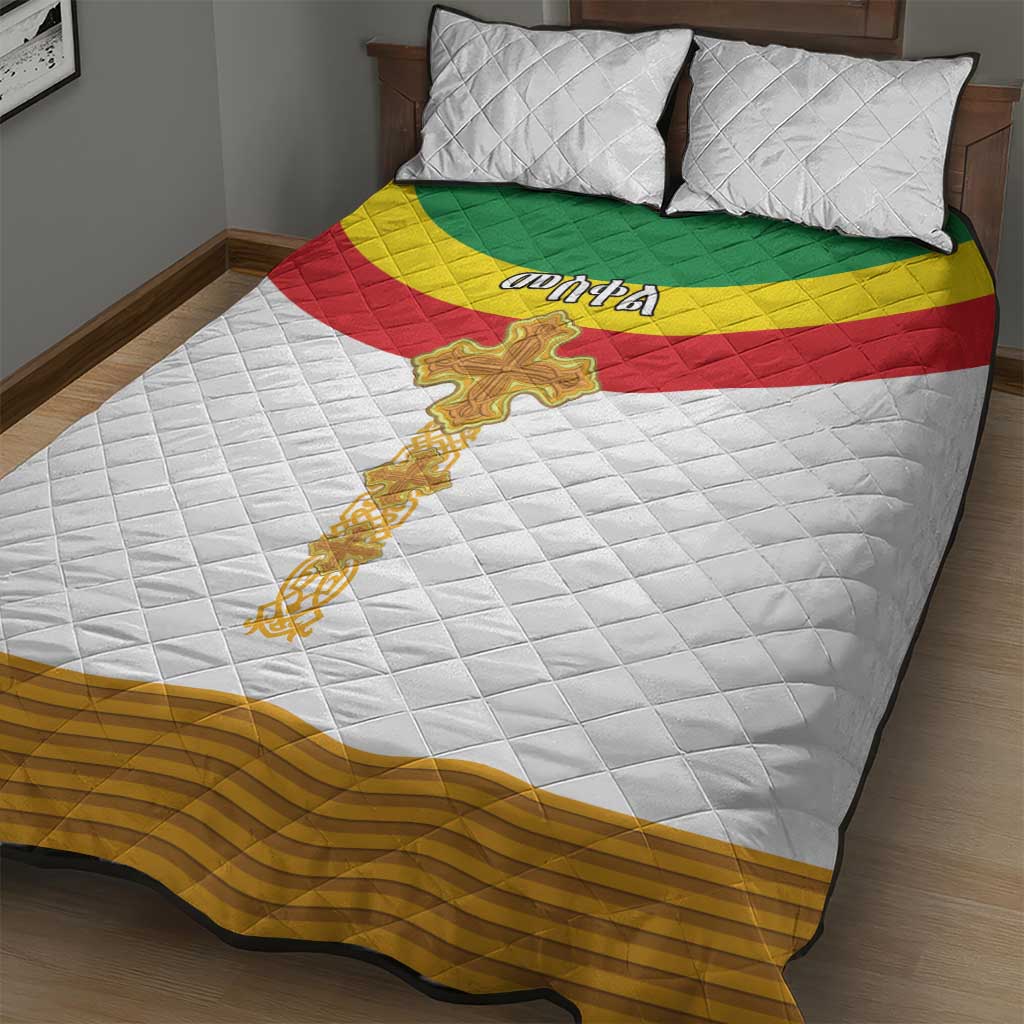 Ethiopia Meskel Quilt Bed Set Ethiopian Cross - Wonder Print Shop