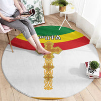 Ethiopia Meskel Round Carpet Ethiopian Cross - Wonder Print Shop