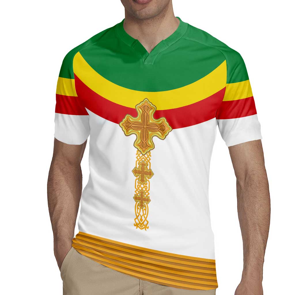 Ethiopia Meskel Rugby Jersey Ethiopian Cross - Wonder Print Shop