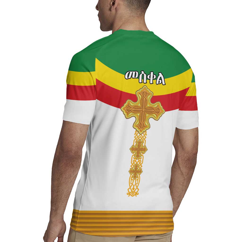 Ethiopia Meskel Rugby Jersey Ethiopian Cross - Wonder Print Shop
