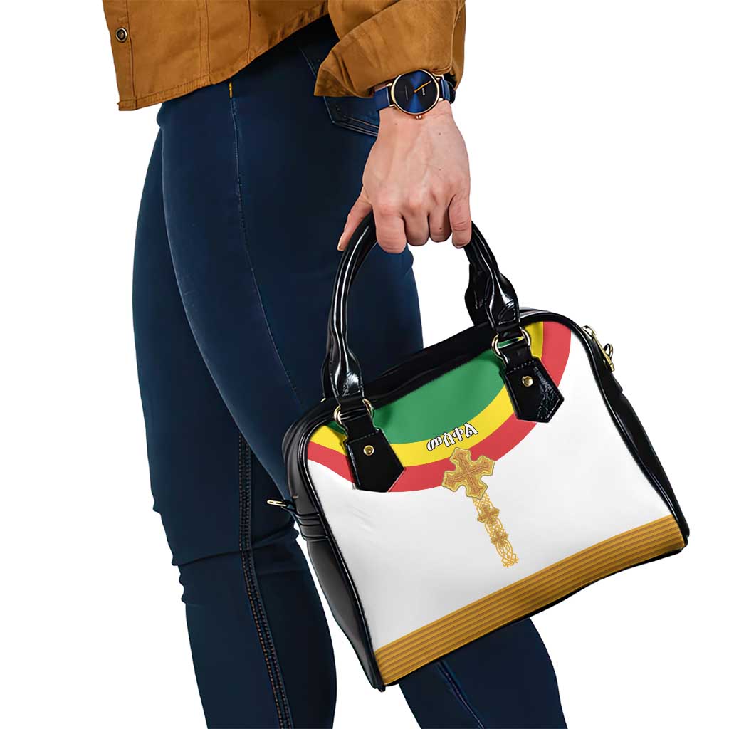 Ethiopia Meskel Shoulder Handbag Ethiopian Cross - Wonder Print Shop