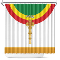 Ethiopia Meskel Shower Curtain Ethiopian Cross - Wonder Print Shop