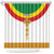 Ethiopia Meskel Shower Curtain Ethiopian Cross - Wonder Print Shop