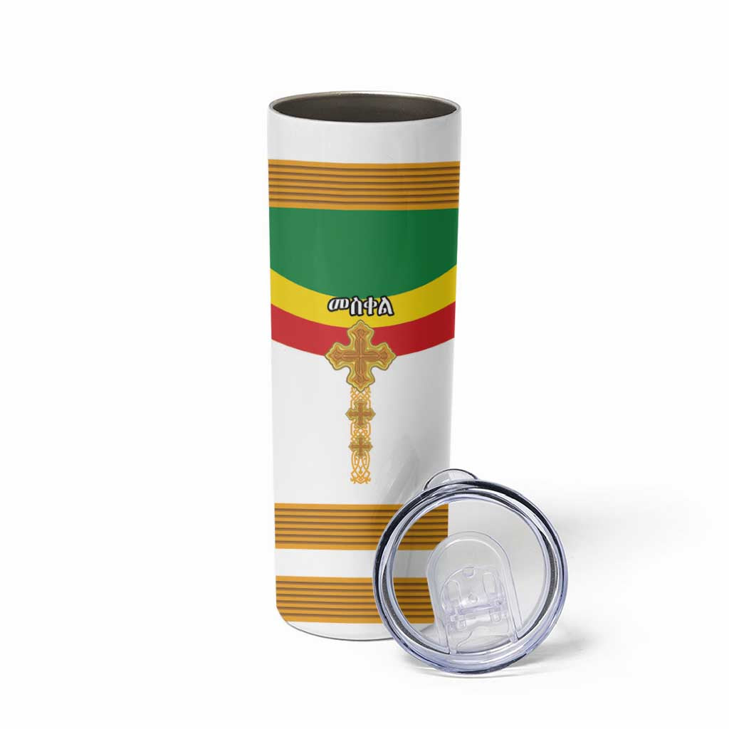 Ethiopia Meskel Skinny Tumbler Ethiopian Cross - Wonder Print Shop