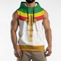 Ethiopia Meskel Sleeveless Hoodie Ethiopian Cross - Wonder Print Shop