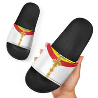 Ethiopia Meskel Slide Sandals Ethiopian Cross - Wonder Print Shop