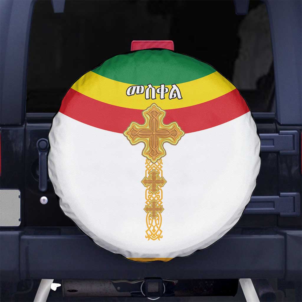 Ethiopia Meskel Spare Tire Cover Ethiopian Cross - Wonder Print Shop