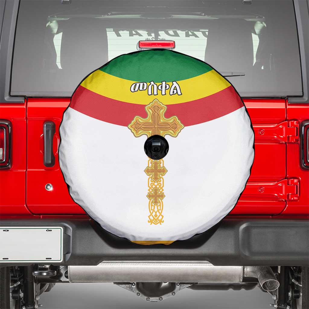 Ethiopia Meskel Spare Tire Cover Ethiopian Cross - Wonder Print Shop
