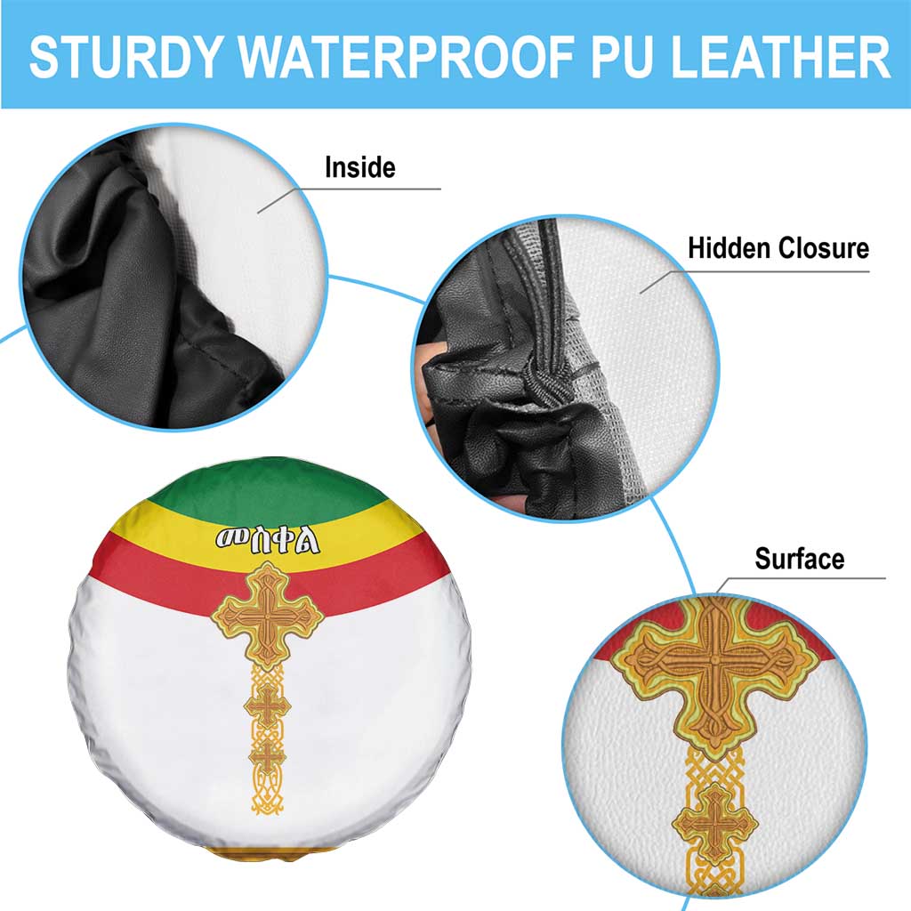 Ethiopia Meskel Spare Tire Cover Ethiopian Cross - Wonder Print Shop