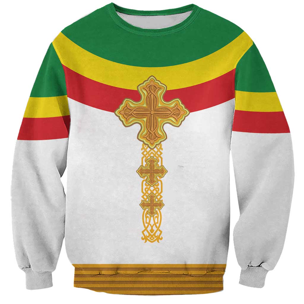 Ethiopia Meskel Sweatshirt Ethiopian Cross - Wonder Print Shop