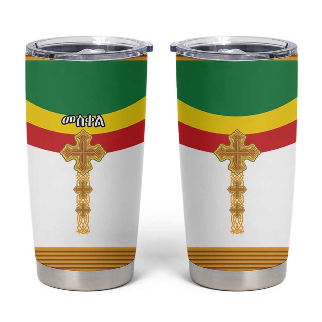 Ethiopia Meskel Tumbler Cup Ethiopian Cross - Wonder Print Shop