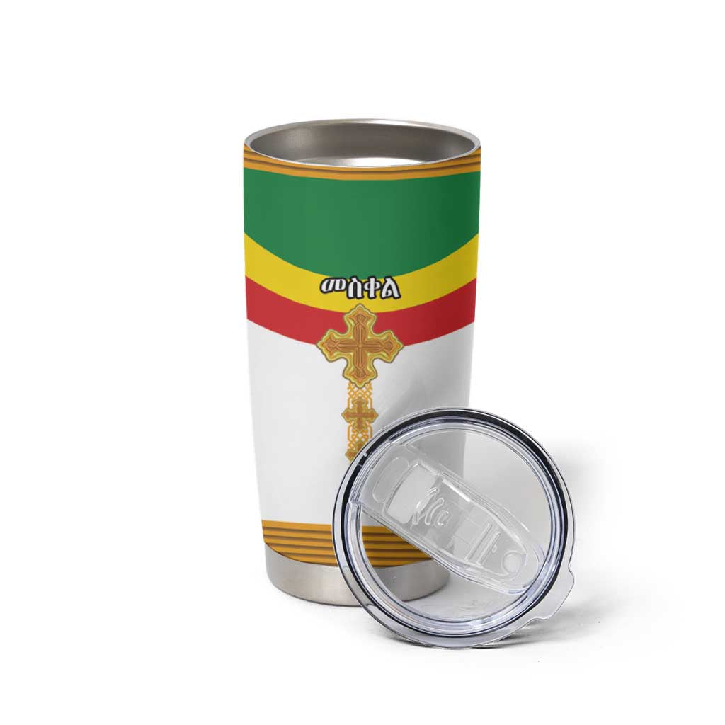 Ethiopia Meskel Tumbler Cup Ethiopian Cross - Wonder Print Shop