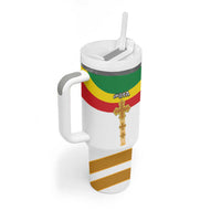 Ethiopia Meskel Tumbler With Handle Ethiopian Cross - Wonder Print Shop