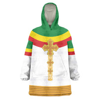Ethiopia Meskel Wearable Blanket Hoodie Ethiopian Cross - Wonder Print Shop