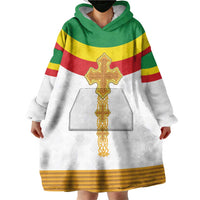 Ethiopia Meskel Wearable Blanket Hoodie Ethiopian Cross - Wonder Print Shop