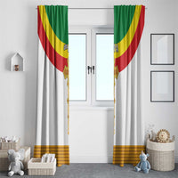 Ethiopia Meskel Window Curtain Ethiopian Cross - Wonder Print Shop