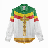 Ethiopia Meskel Women Casual Shirt Ethiopian Cross - Wonder Print Shop