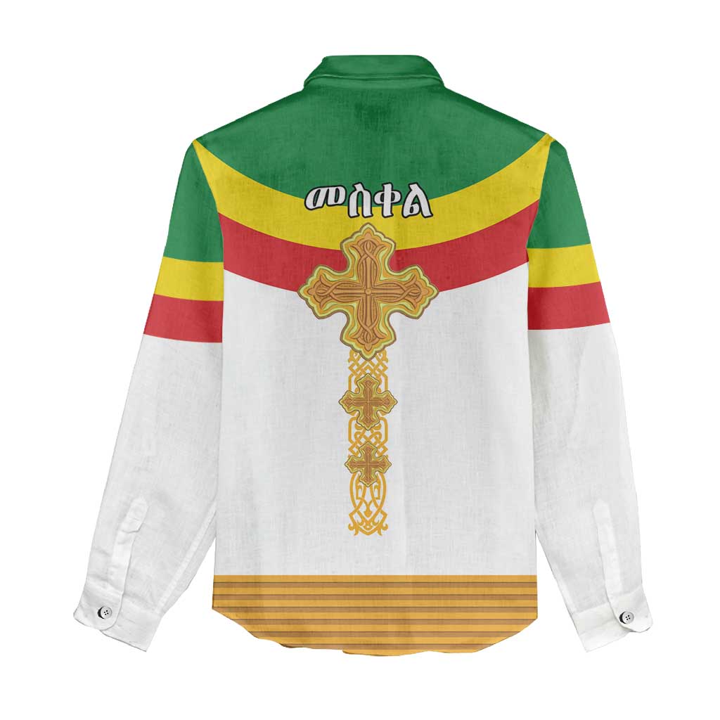Ethiopia Meskel Women Casual Shirt Ethiopian Cross - Wonder Print Shop