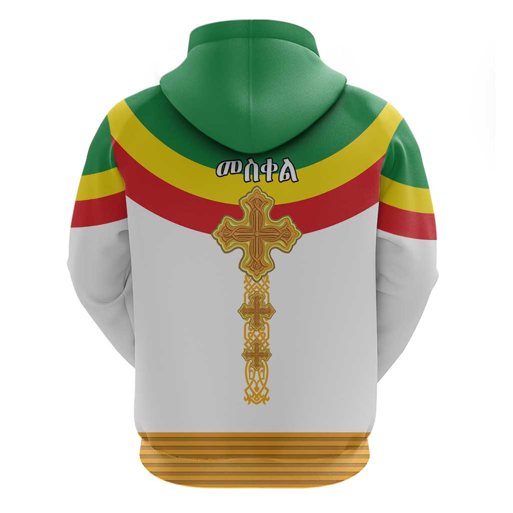 Ethiopia Meskel Zip Hoodie Ethiopian Cross - Wonder Print Shop