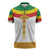 Ethiopia Meskel Zipper Polo Shirt Ethiopian Cross - Wonder Print Shop