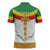 Ethiopia Meskel Zipper Polo Shirt Ethiopian Cross - Wonder Print Shop