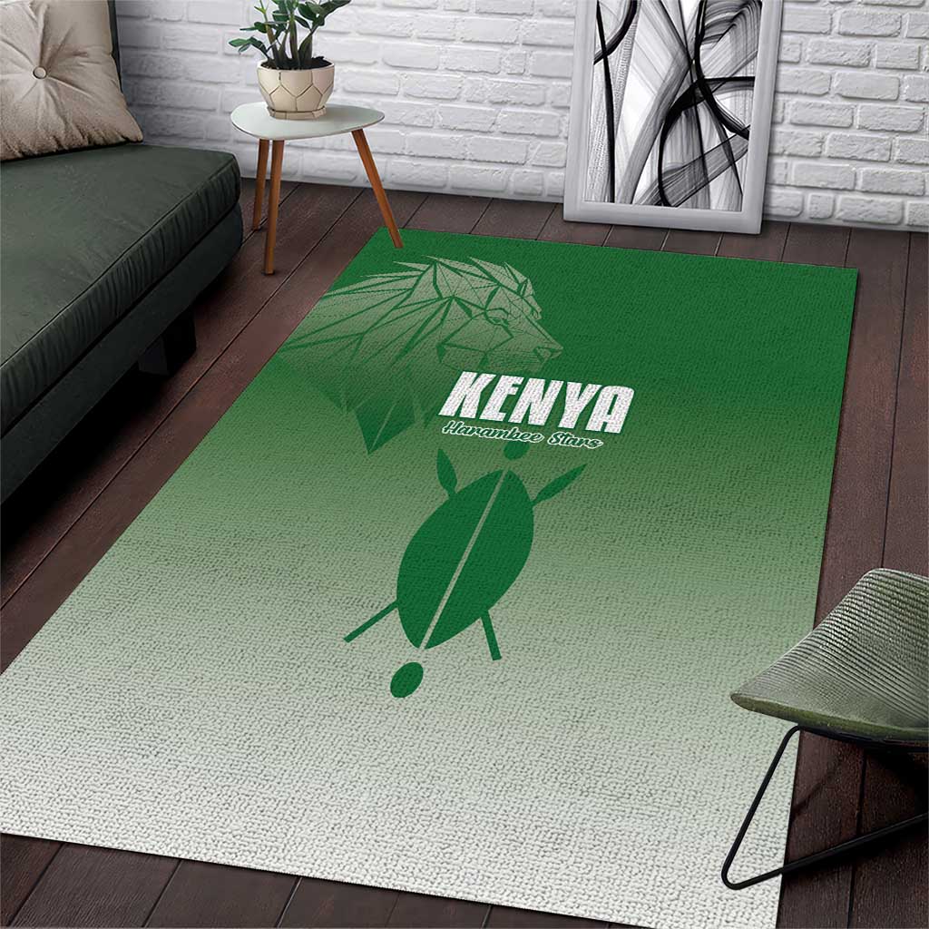 Kenya Football Area Rug Go Champions Harambee Stars - Wonder Print Shop