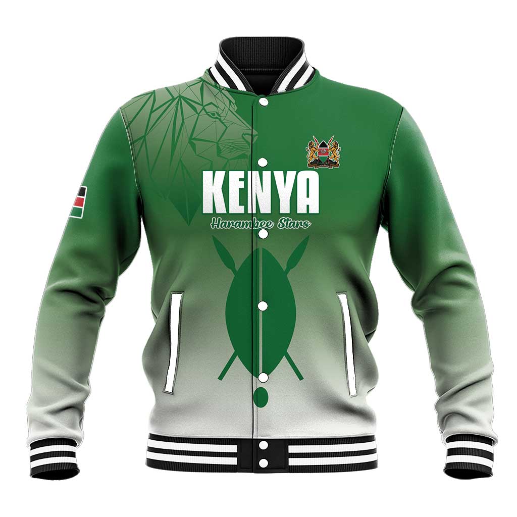 Custom Kenya Football Baseball Jacket Go Champions Harambee Stars - Wonder Print Shop
