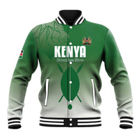 Custom Kenya Football Baseball Jacket Go Champions Harambee Stars - Wonder Print Shop
