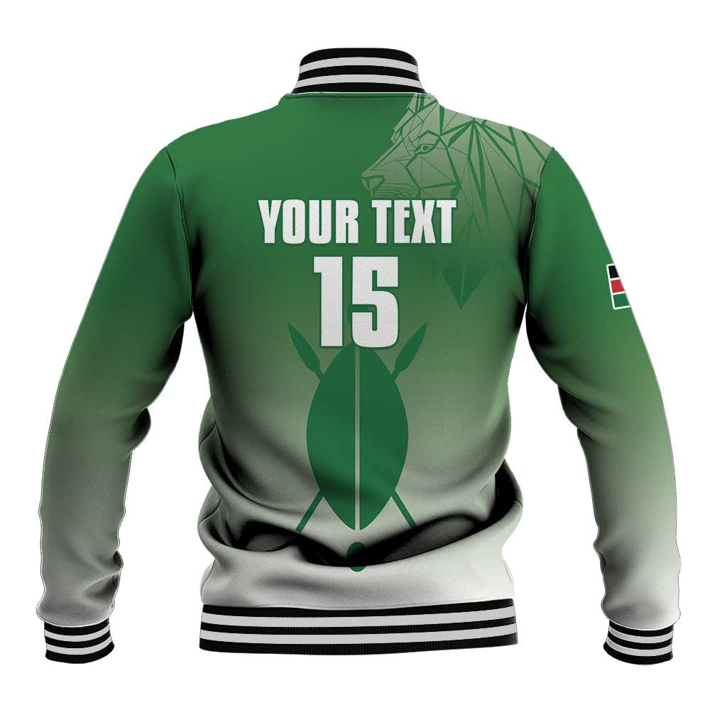 Custom Kenya Football Baseball Jacket Go Champions Harambee Stars - Wonder Print Shop