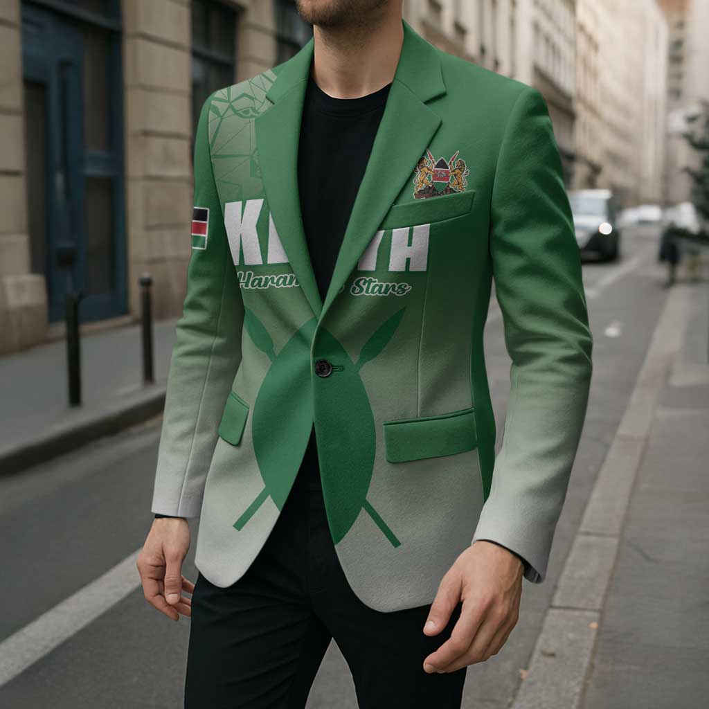 Custom Kenya Football Blazer Go Champions Harambee Stars - Wonder Print Shop