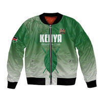 Custom Kenya Football Bomber Jacket Go Champions Harambee Stars - Wonder Print Shop