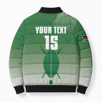 Custom Kenya Football Bomber Puffer Jacket Go Champions Harambee Stars - Wonder Print Shop