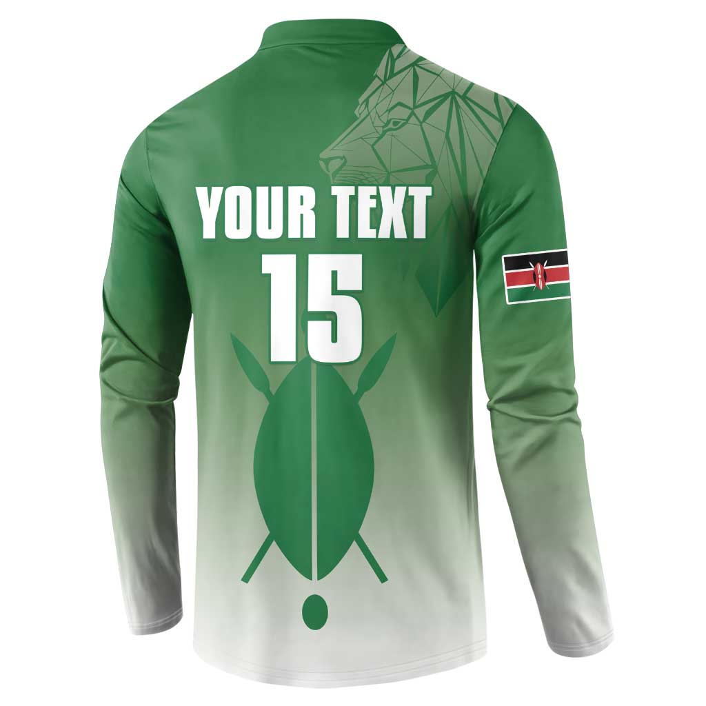 Custom Kenya Football Button Sweatshirt Go Champions Harambee Stars - Wonder Print Shop