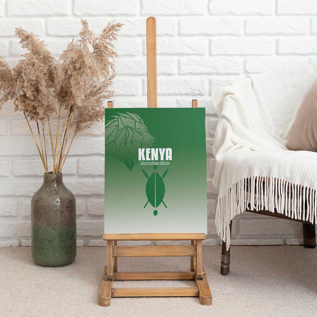 Kenya Football Canvas Wall Art Go Champions Harambee Stars - Wonder Print Shop