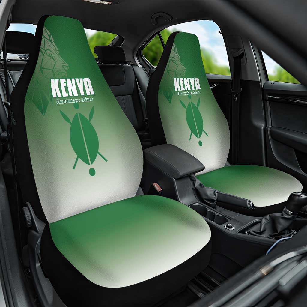 Kenya Football Car Seat Cover Go Champions Harambee Stars - Wonder Print Shop